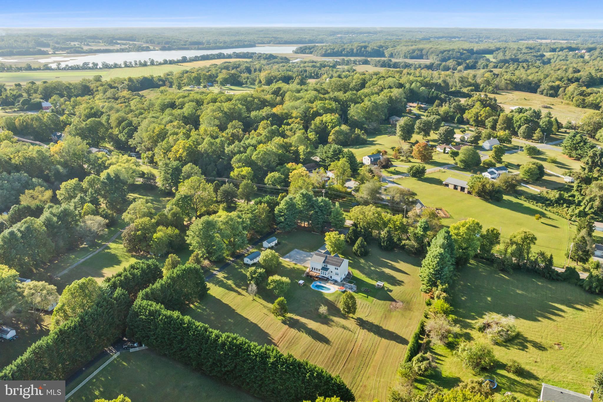 3446 Chaneyville Road Owings, MD 20736 - Photo 9 of 74 an aerial view of residential houses with outdoor space and river