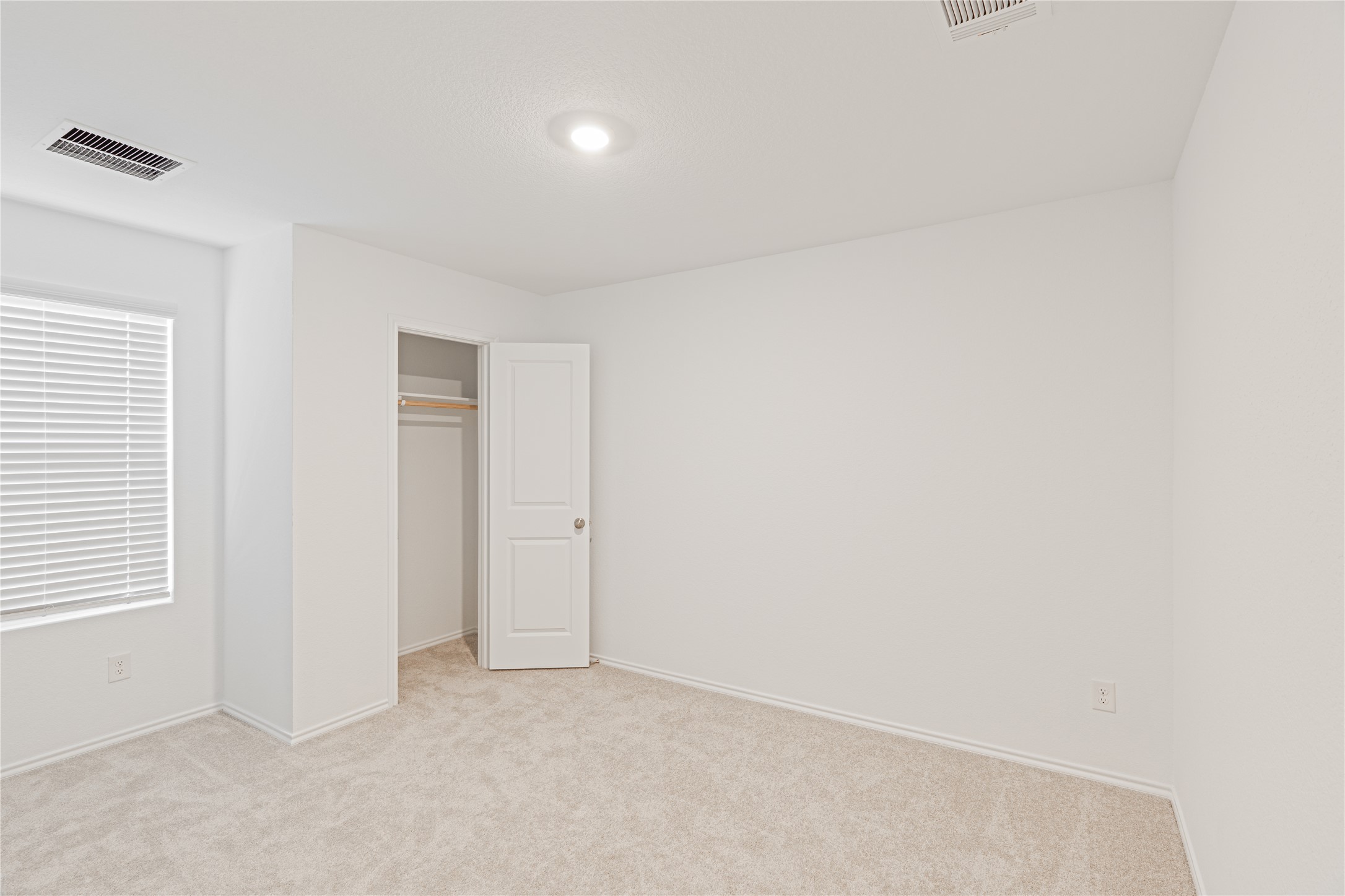 117 Dark Victory Road Jarrell, TX 76537 - Photo 16 of 24 Unfurnished bedroom with light carpet and a closet