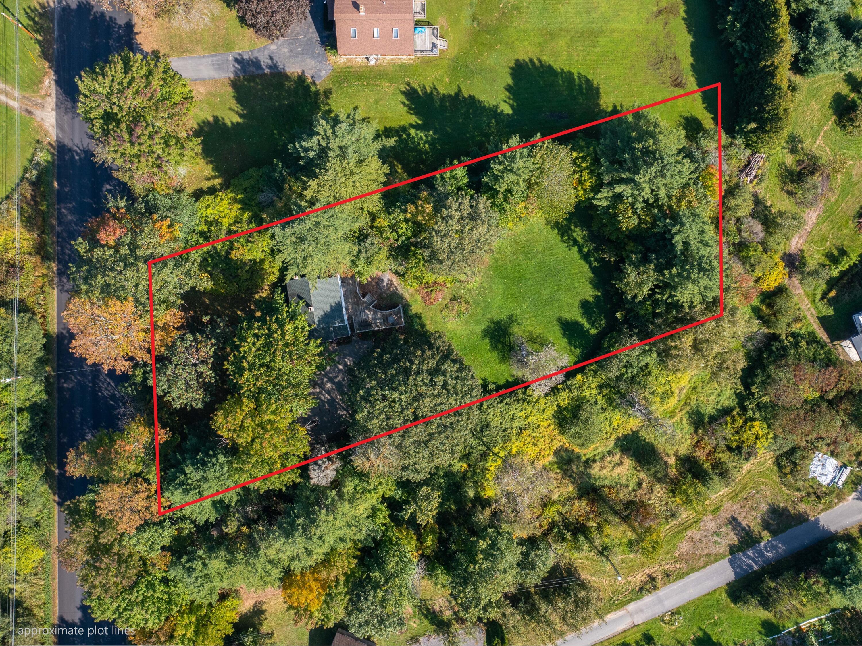 199 Gray Road Gorham, ME 04038 - Photo 25 of 33 Aerial View with Approx Plot Plan