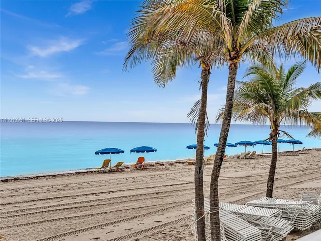 a view of beach and ocean