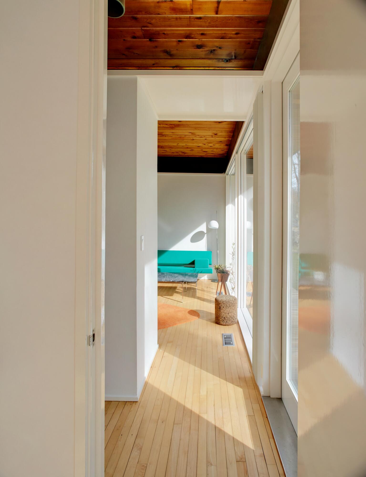 431 Valley Road New Canaan, CT 06840 - Photo 13 of 32 a view of swimming pool from a hallway