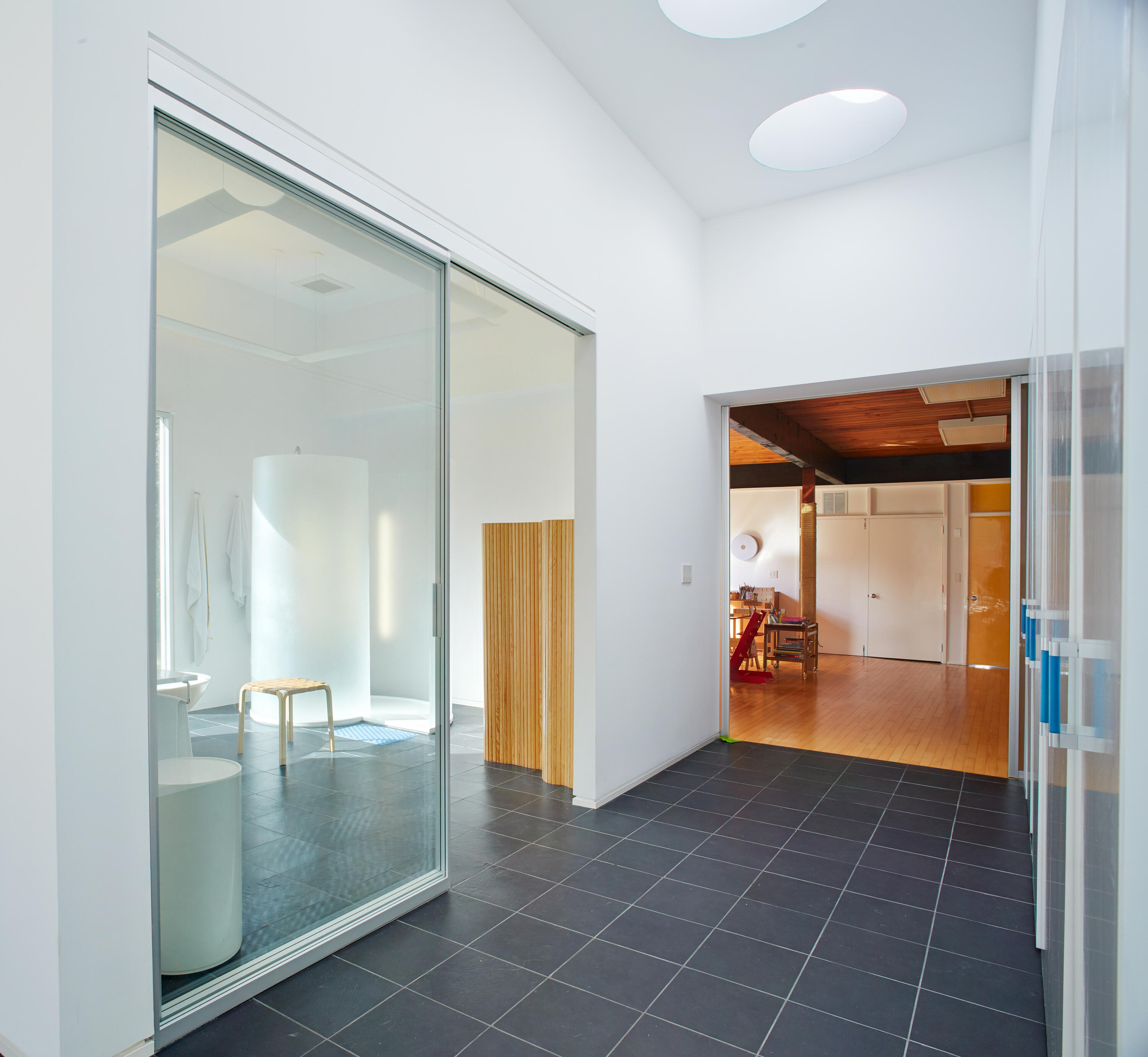 431 Valley Road New Canaan, CT 06840 - Photo 23 of 32 wooden floor with a bathroom