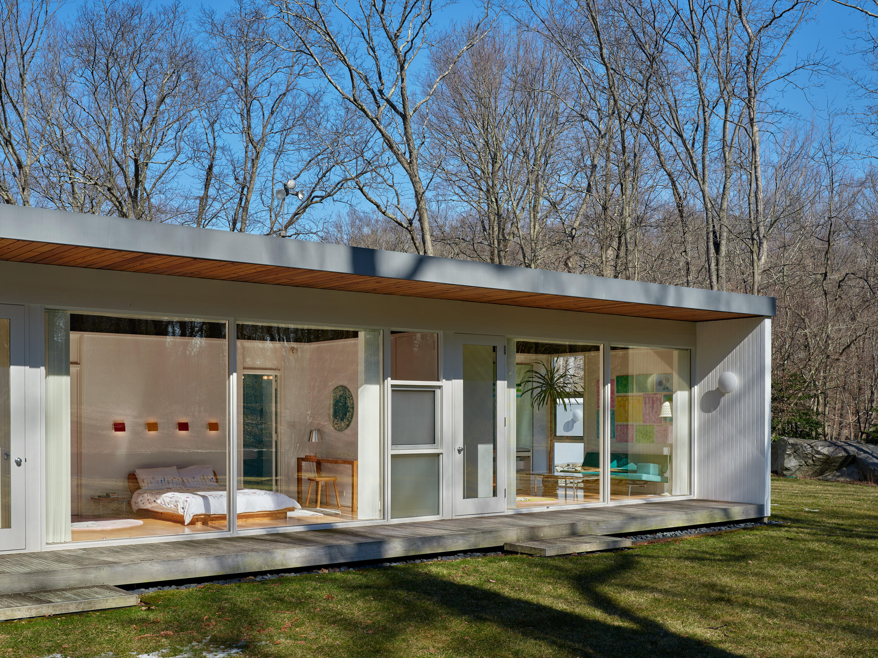 431 Valley Road New Canaan, CT 06840 - Photo 28 of 32 a view of a house with backyard and sitting area