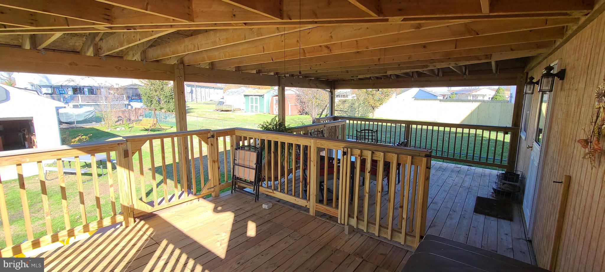 1531 Galena Road Baltimore, MD 21221 - Photo 22 of 66 Expansive covered deck with 2 outdoor ceiling fans