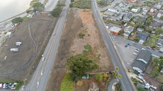 a view of a lake with a mountain