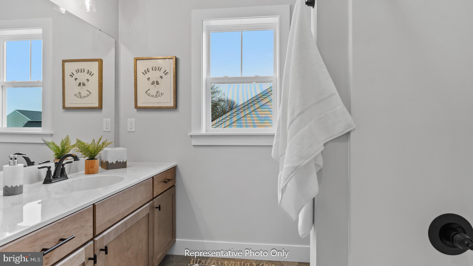 110 Copper Ridge Drive Newmanstown, PA 17073 - Photo 35 of 43 a bathroom with a sink a mirror and vanity