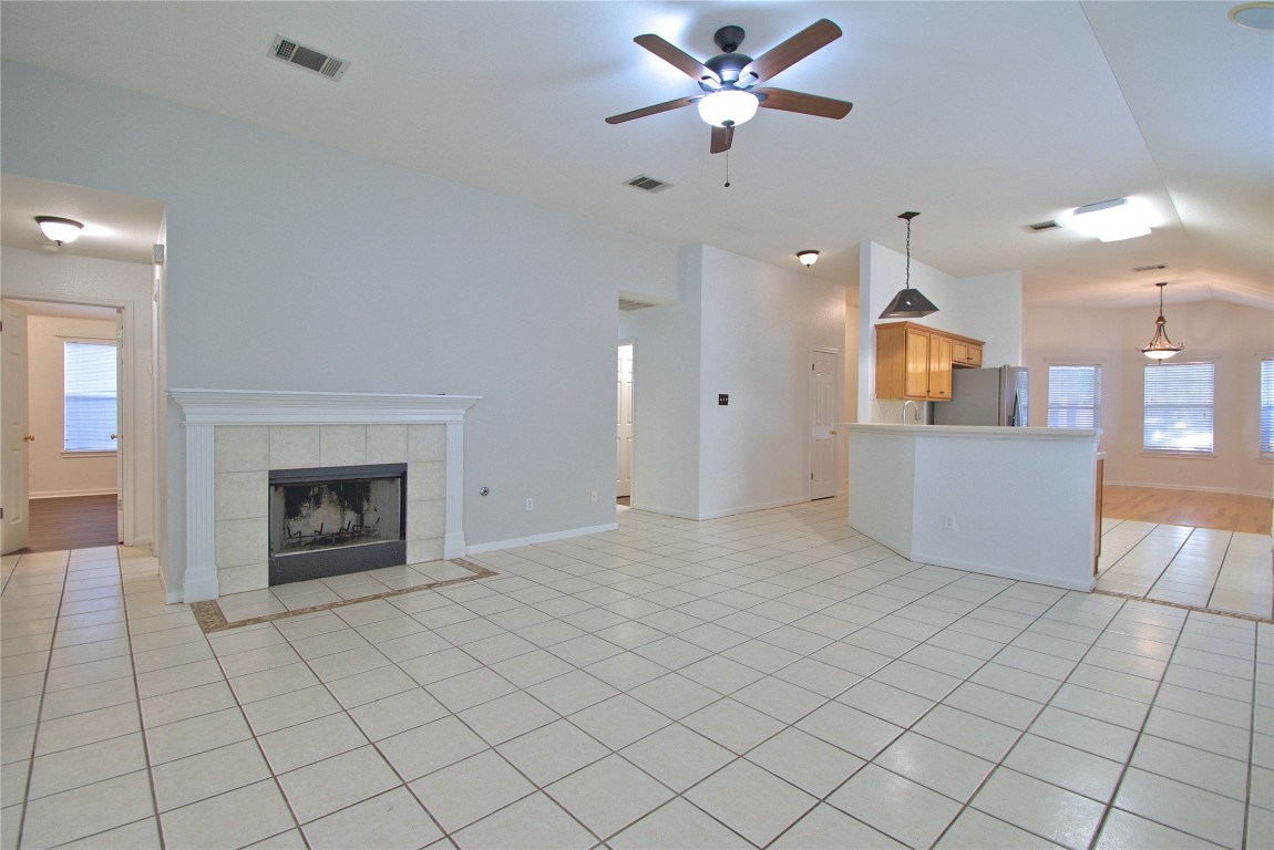 120 Greenside Lane Georgetown, TX 78633 - Photo 10 of 27 a view of an empty room and fire place