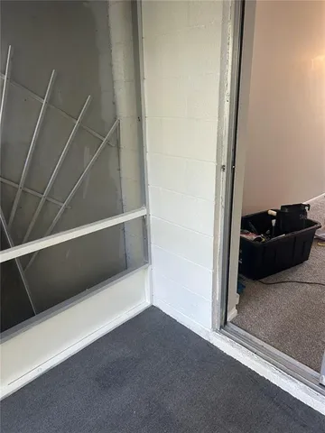 a view of a car garage door