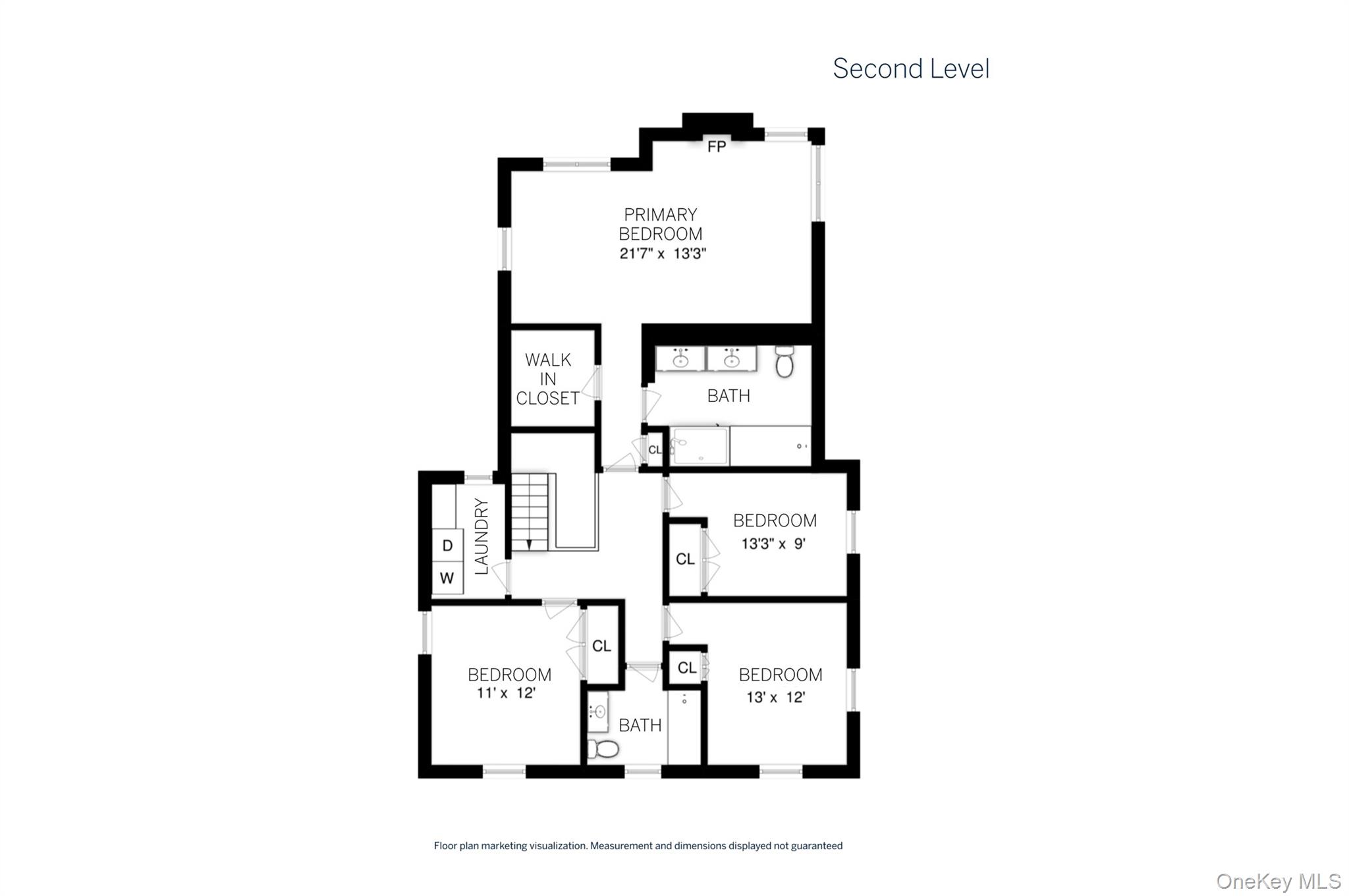 12 Kenmare Road Larchmont, NY 10538 - Photo 35 of 36 Second Level Floor Plan