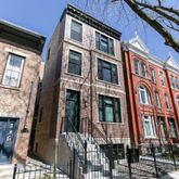 a front view of a multi story building