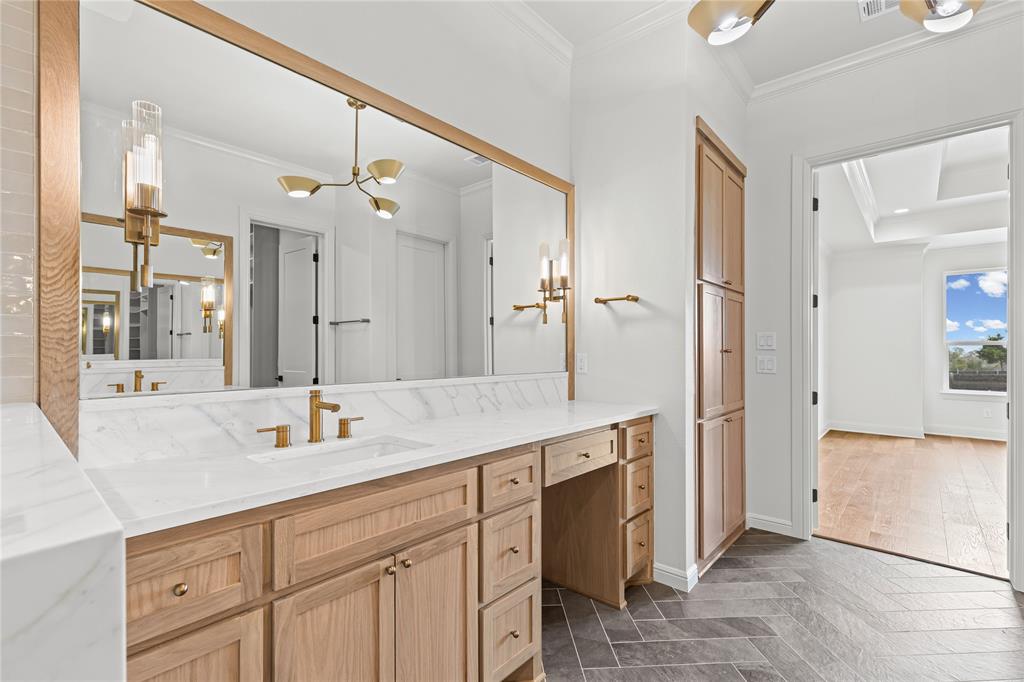 4720 Magnolia Trail Midlothian, TX 76065 - Photo 26 of 40 a spacious bathroom with a shower sink and mirror