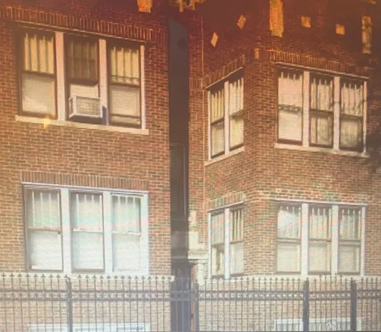 front view of a brick building