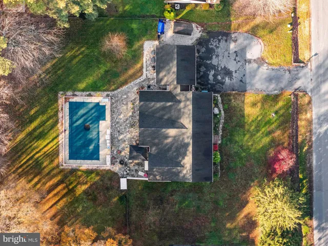 a aerial view of a house