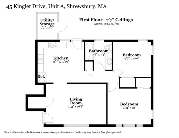 $2,500 | 45 -45A Kinglet Drive, Unit A, Shrewsbury, MA 01545