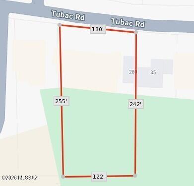 35 Tubac Road Tubac, AZ 85646 - Photo 33 of 34 Lot Dimensions