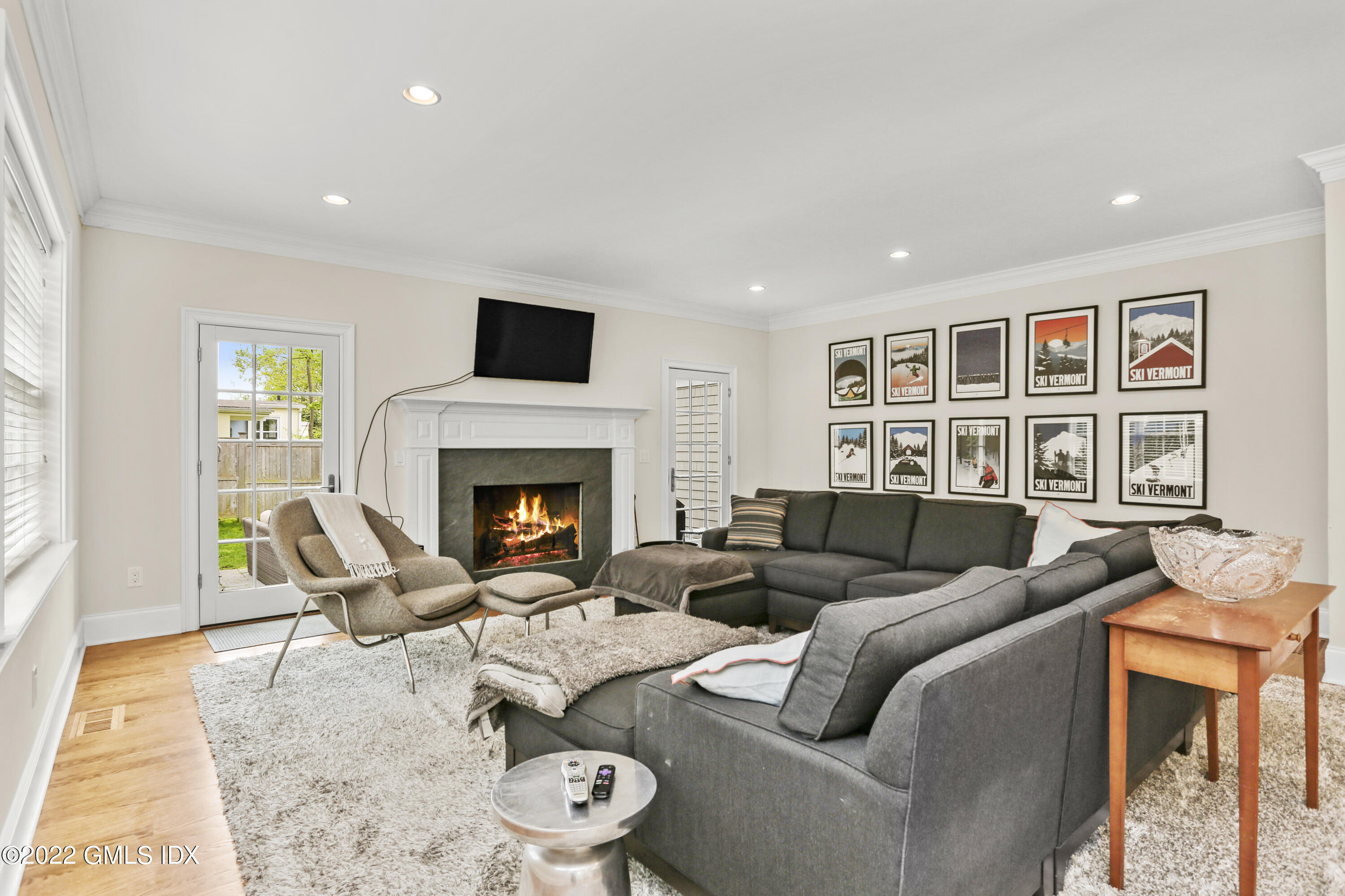 2 Pierce Road Riverside, CT 06878 - Photo 8 of 26 a living room with furniture and a fireplace