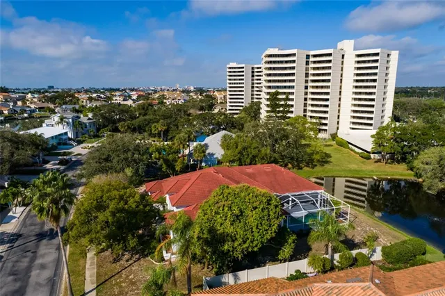 a view of a city with tall buildings