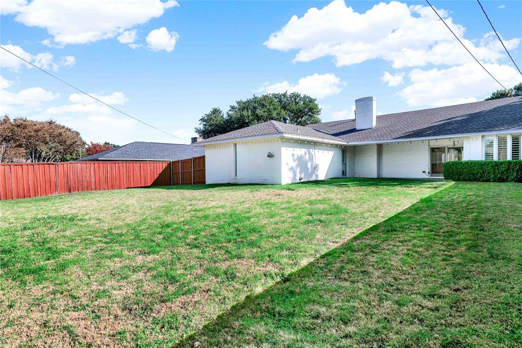 1104 West Lookout Drive Richardson, TX 75080 - Photo 36 of 40 a view of a house with backyard and garden