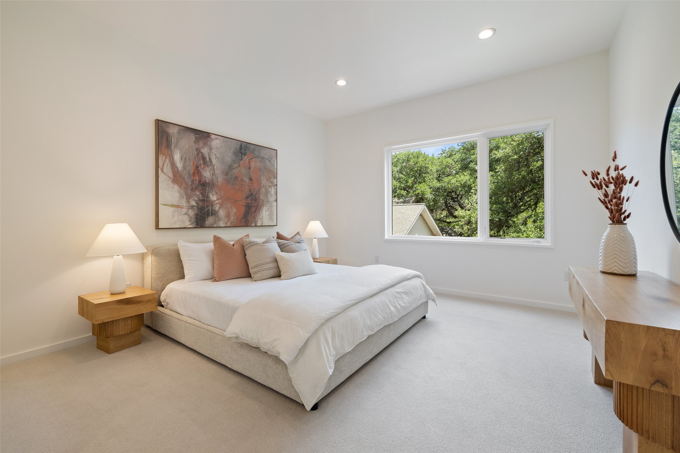 1319 Bonham Terrace Austin, TX 78704 - Photo 14 of 24 Bedroom with carpet and recessed lighting