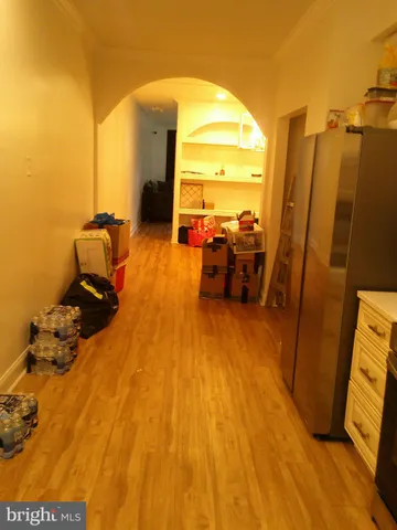 a view of a bathroom with a tub and shower