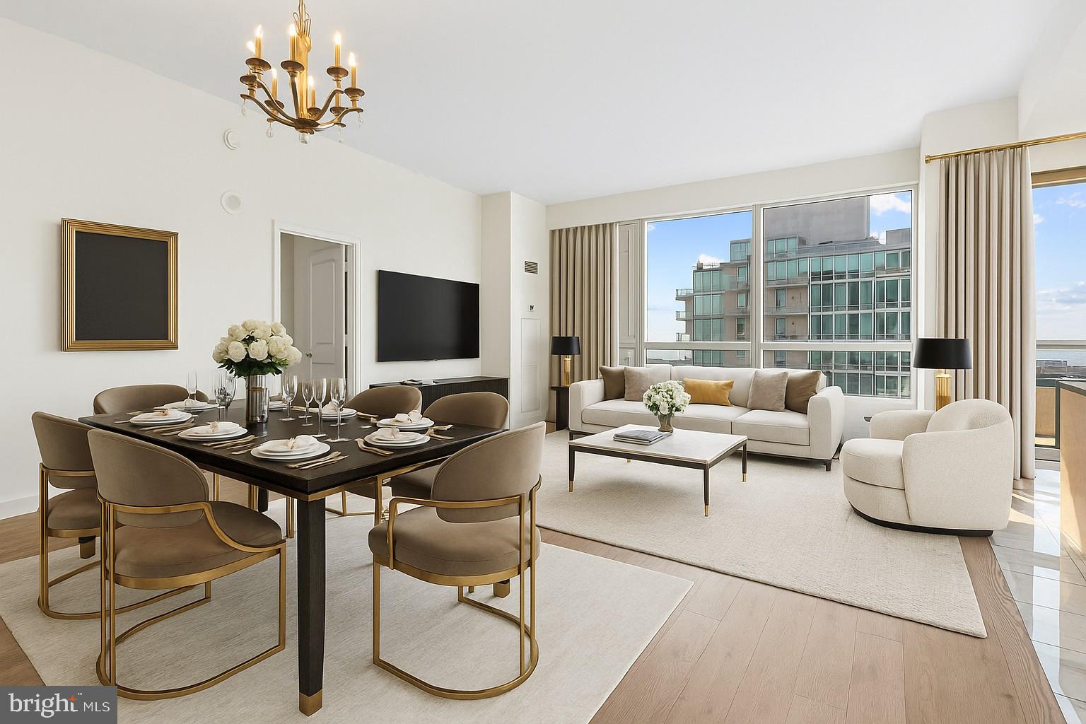 901 North Penn Street, Unit R2203 Philadelphia, PA 19123 - Photo 1 of 58 a living room with furniture and a flat screen tv