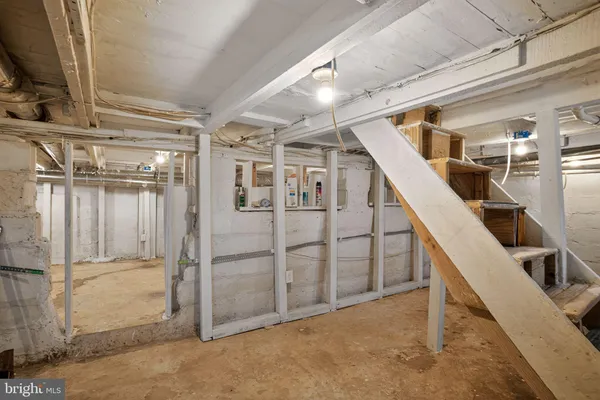 a close view of water heater room