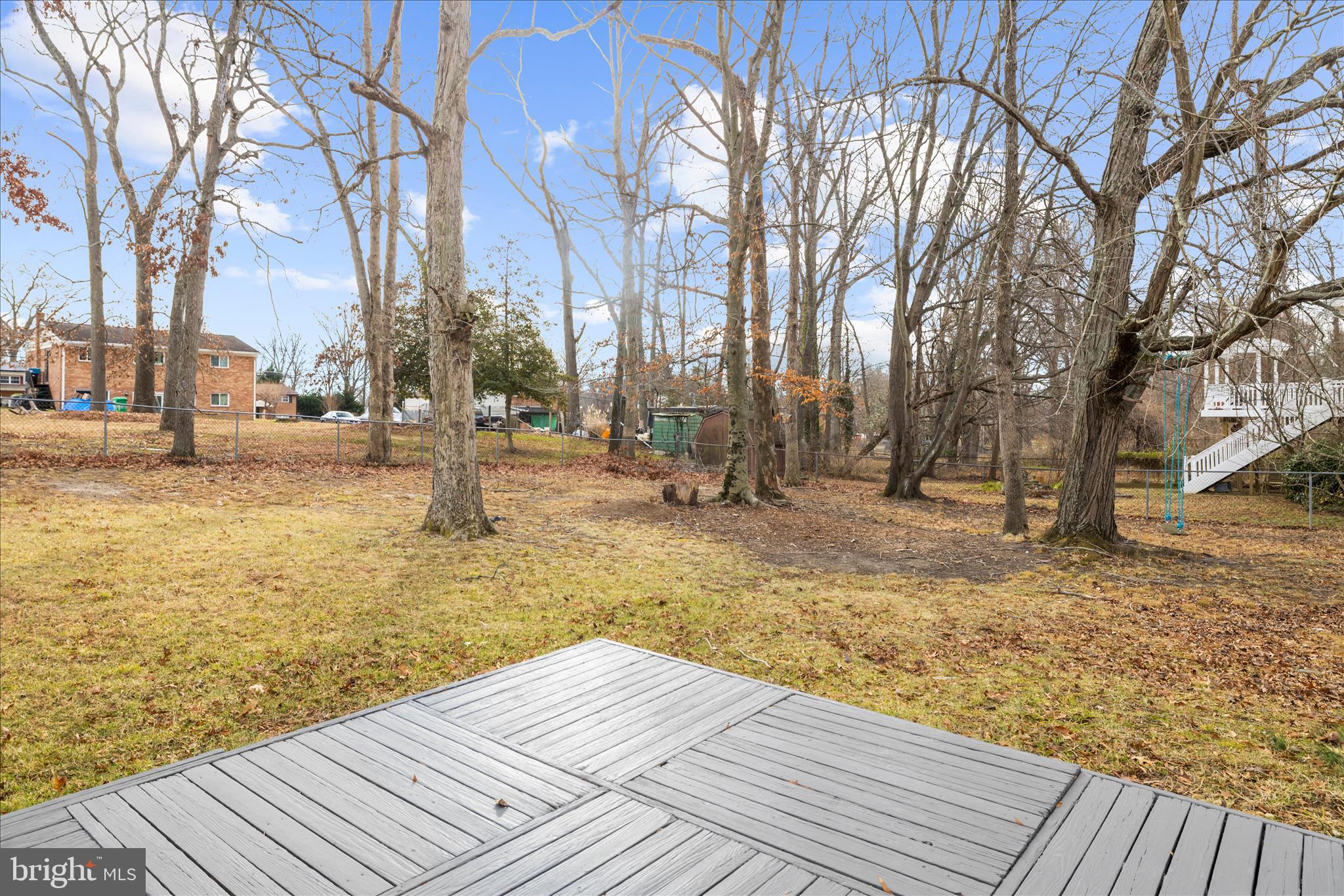 9008 Townsend Lane Clinton, MD 20735 - Photo 39 of 48 a view of a yard with wooden fence