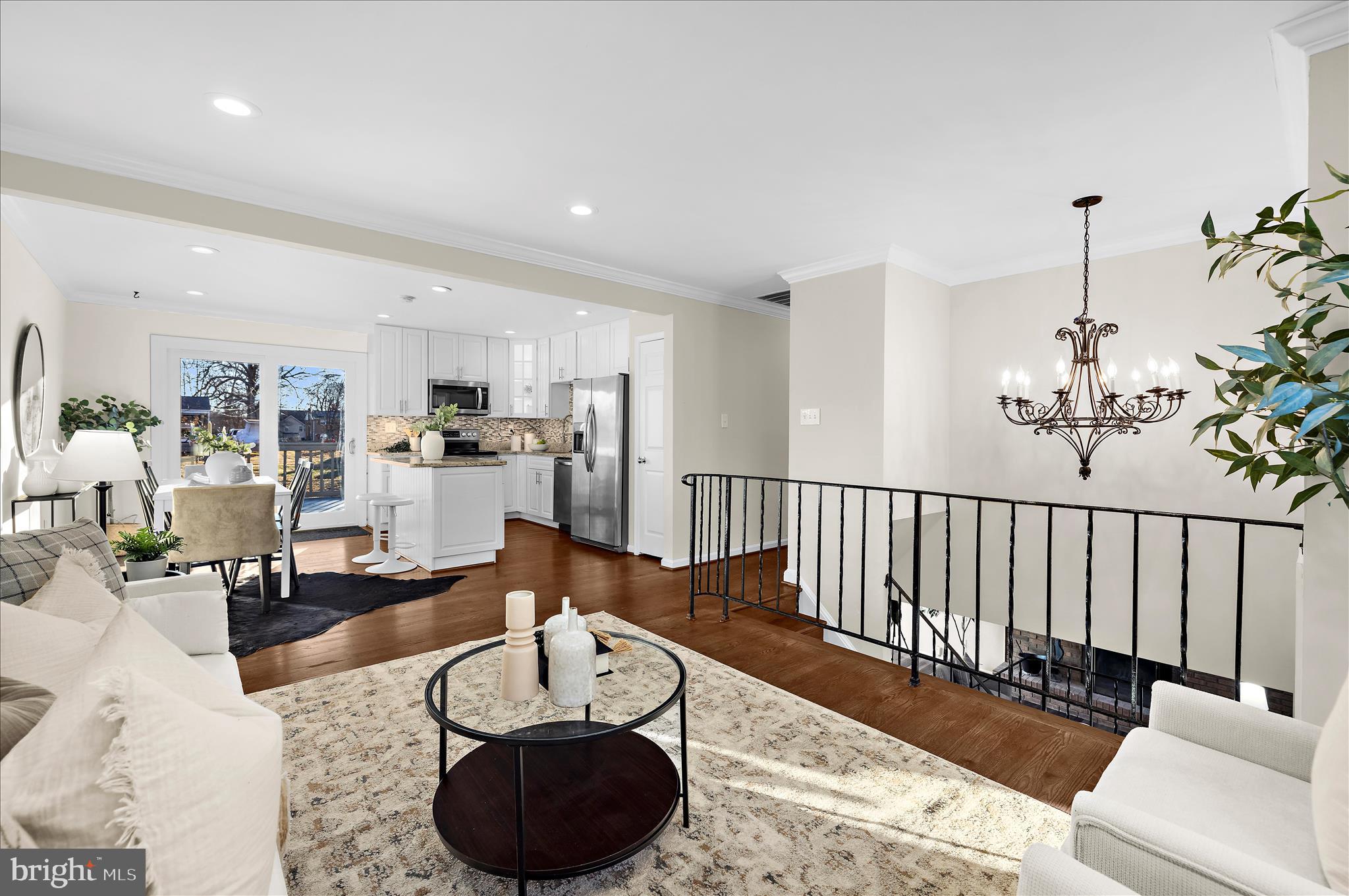 9008 Townsend Lane Clinton, MD 20735 - Photo 46 of 48 a living room with furniture and kitchen view