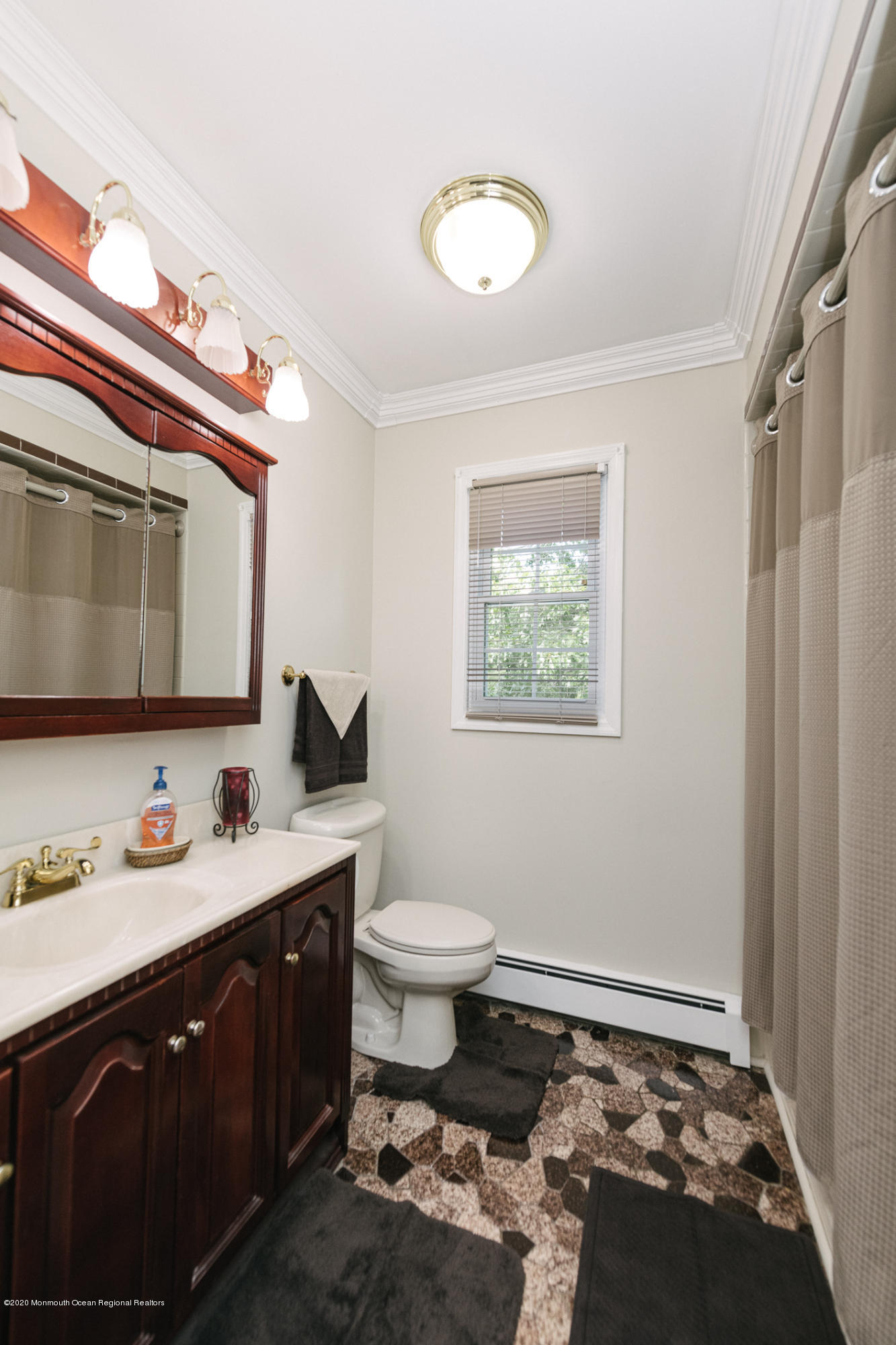 356 Cherry Quay Road Brick, NJ 08723 - Photo 18 of 31 a bathroom with a toilet a sink and mirror