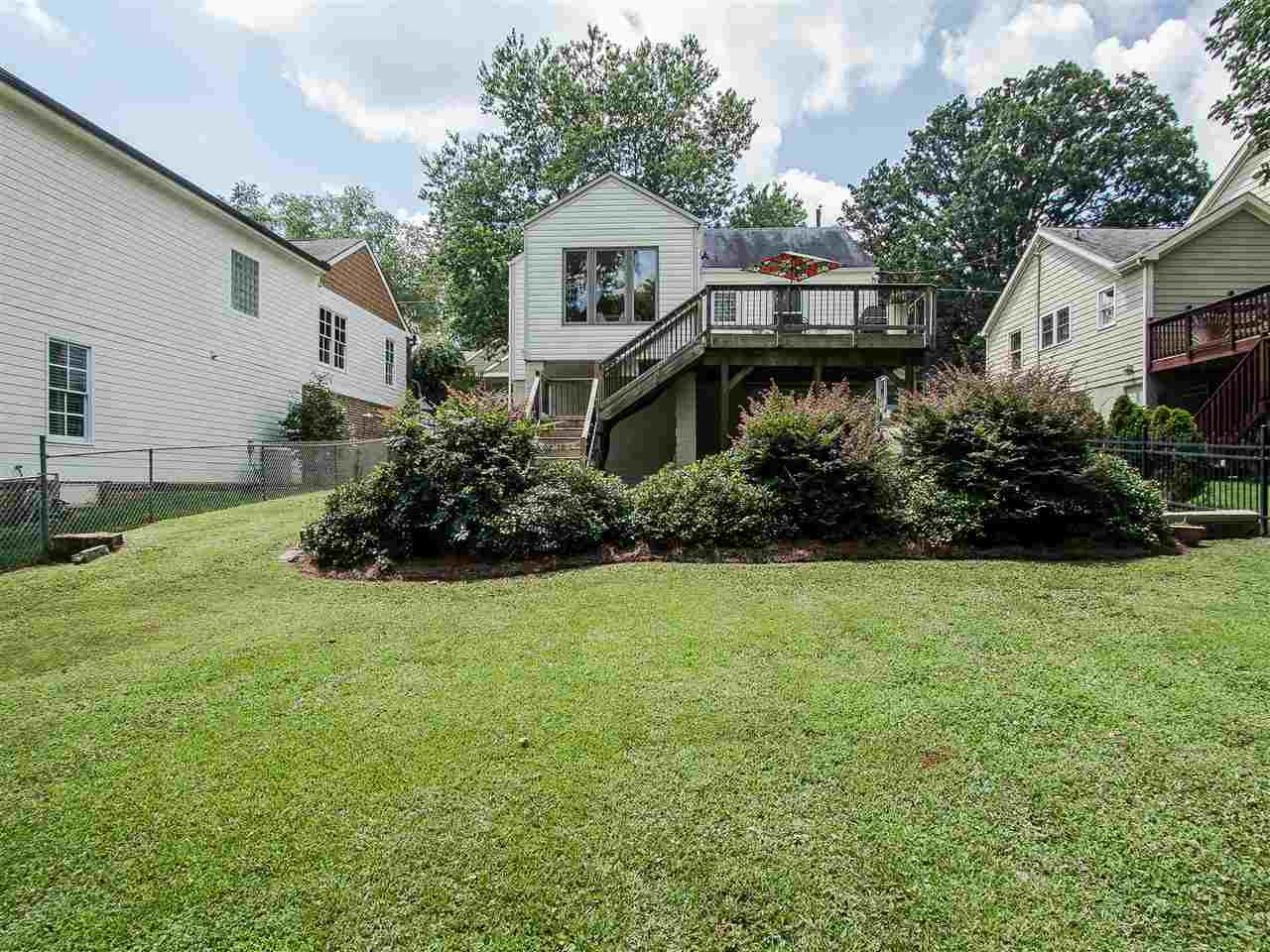 1634 Bickett Boulevard Raleigh, NC 27608 - Photo 23 of 25 The view from the back yard gives you a sense of the yard's volume. Rear View of House
