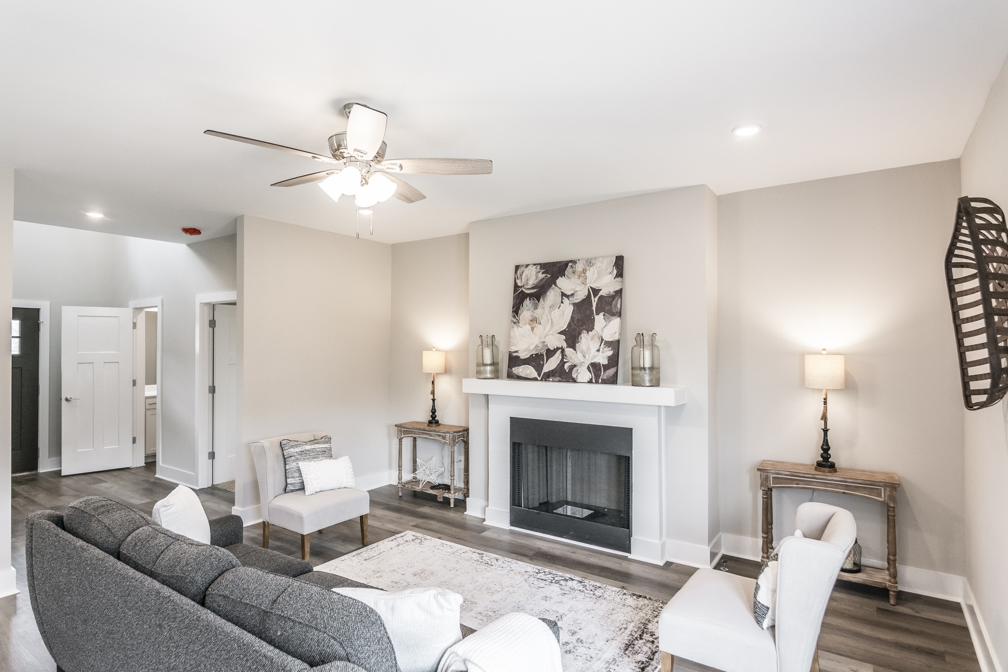 4839 Pulliam-Hardaway Road Springfield, TN 37172 - Photo 12 of 40 a living room with furniture and a fireplace