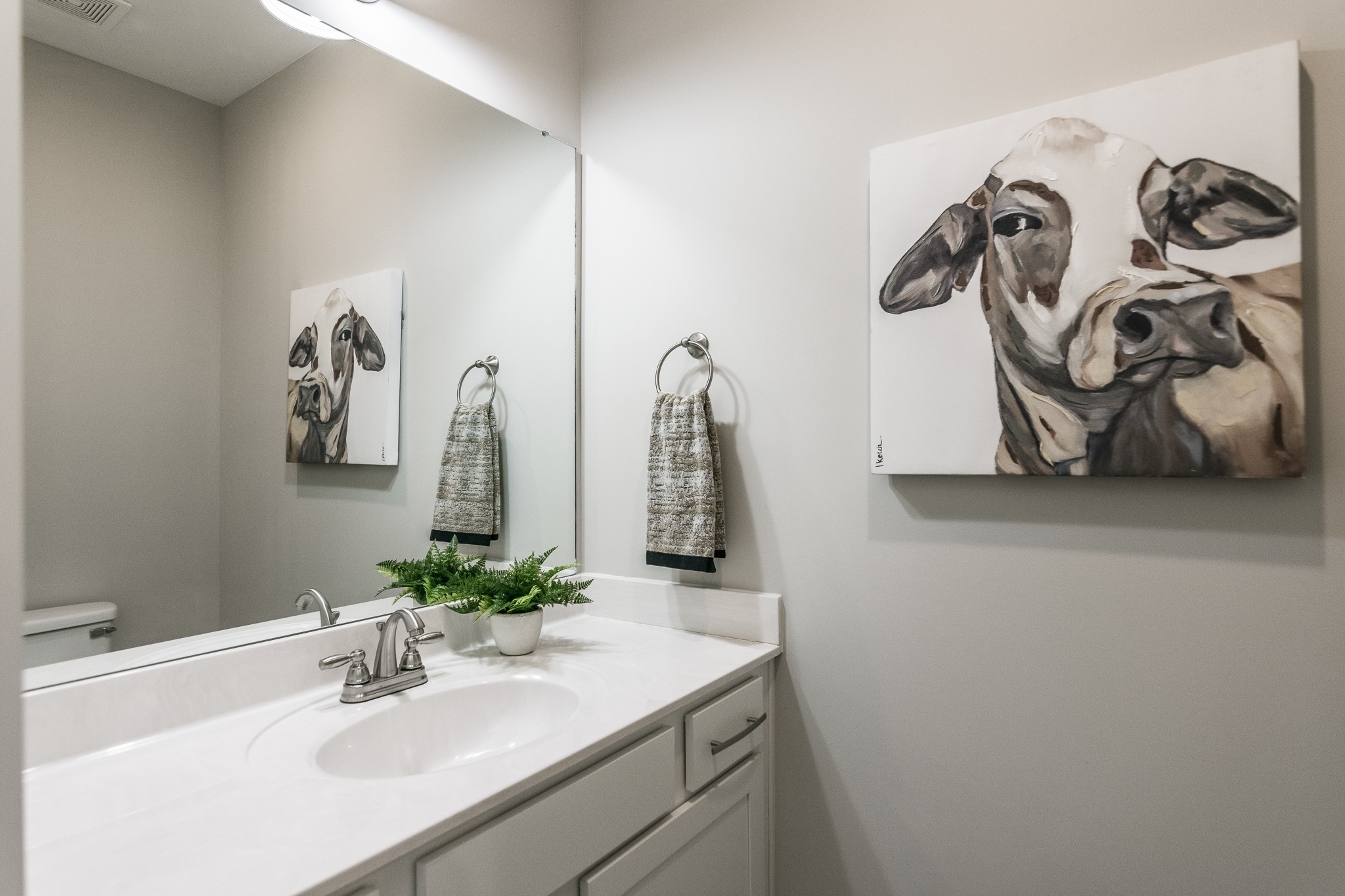 4839 Pulliam-Hardaway Road Springfield, TN 37172 - Photo 22 of 40 a bathroom with a sink and a mirror