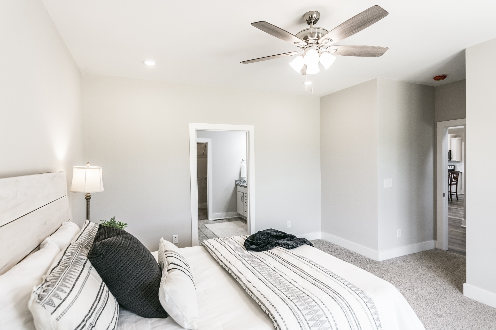 4839 Pulliam-Hardaway Road Springfield, TN 37172 - Photo 24 of 40 a bedroom with a bed and a chandelier
