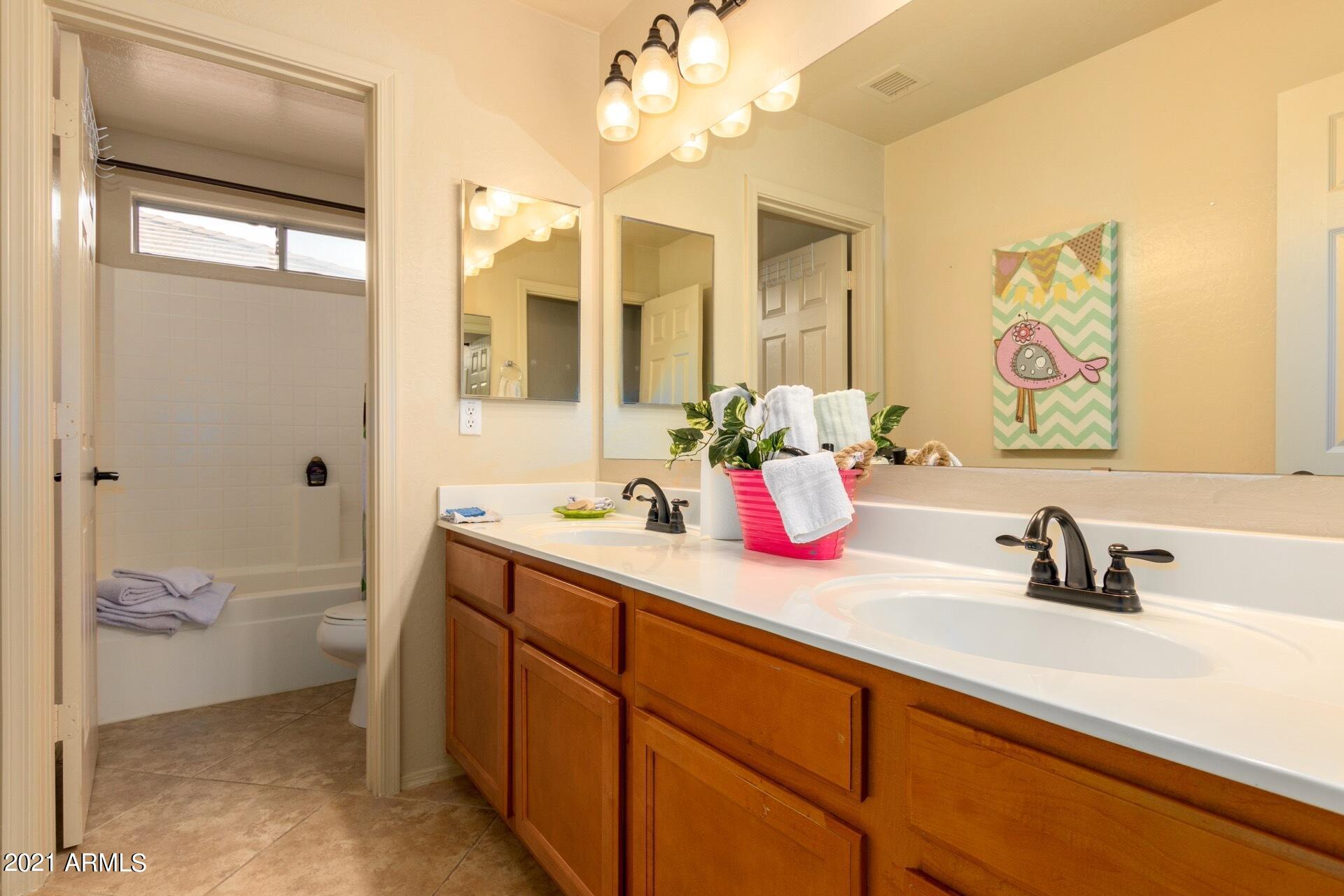 13551 West Redfield Road Surprise, AZ 85379 - Photo 35 of 52 2nd Floor Hall Bathroom