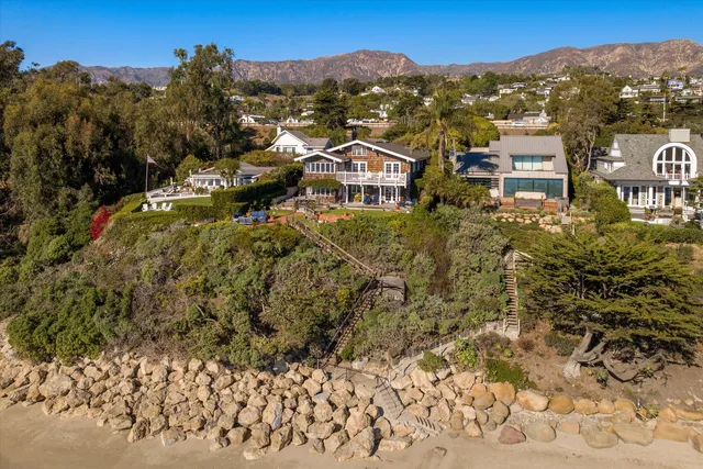a view of city and mountain