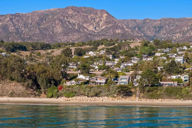 a view of a lake with a mountain