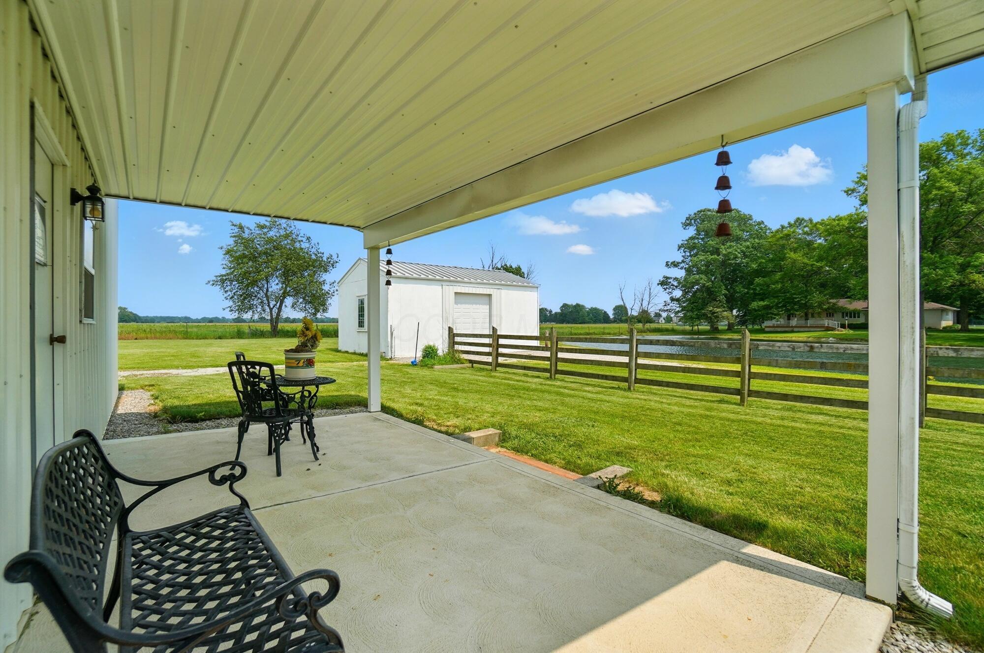 8430 Patterson Road Hilliard, OH 43026 - Photo 66 of 88 Covered patio next to pole barn