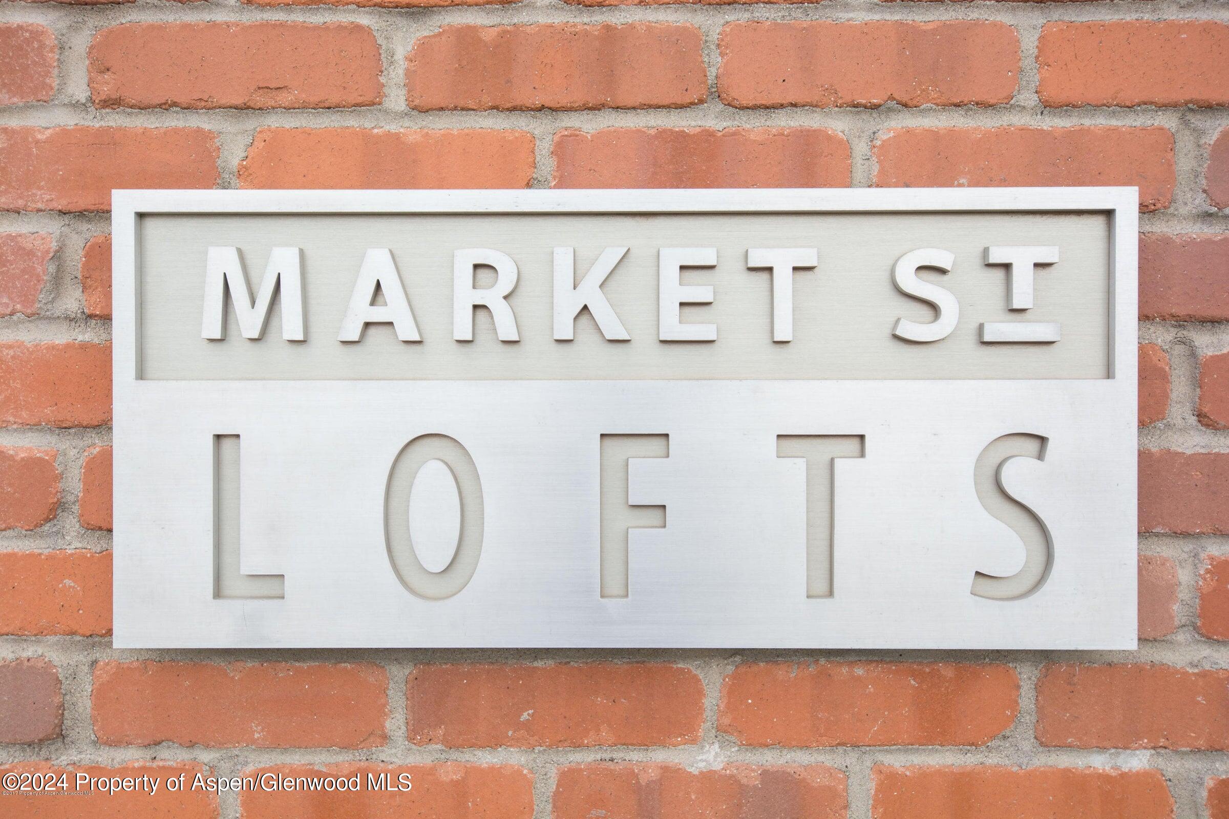 361 Robinson Street, Unit 336 Basalt, CO 81621 - Photo 16 of 16 MARKET STREET LOFTS SIGN