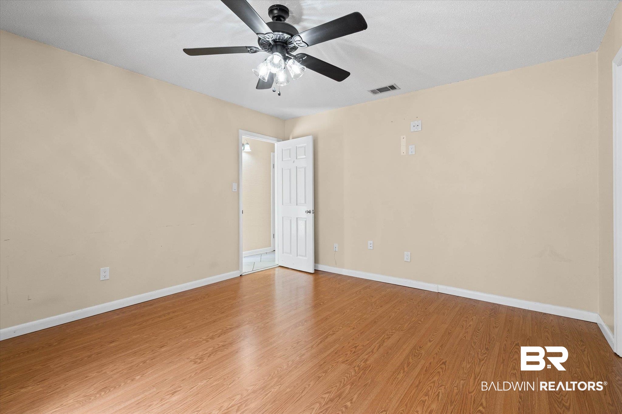 3724 Claridge Road South Mobile, AL 36608 - Photo 24 of 42 Spare room with light wood-style flooring and a ceiling fan
