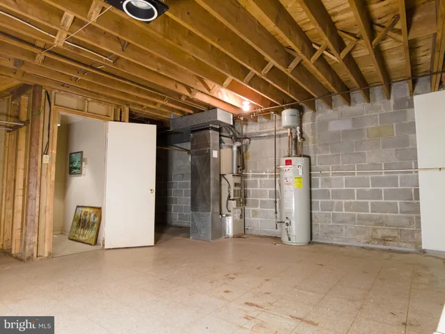 a view of storage and utility room