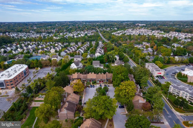an aerial view of multiple house