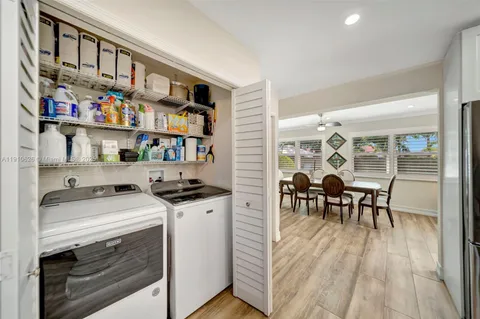 a view of deck with wooden fence