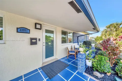 a outdoor space with furniture