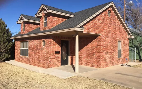 a view of a house with a small space