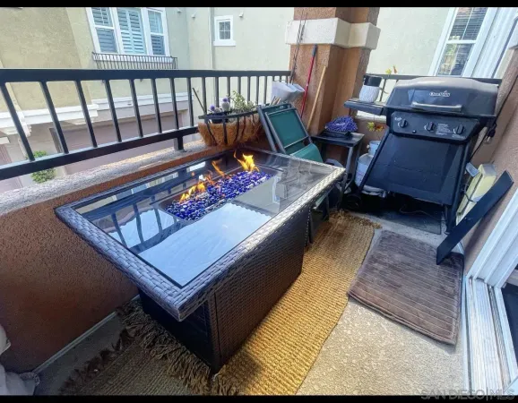 swimming pool view with couple of living room