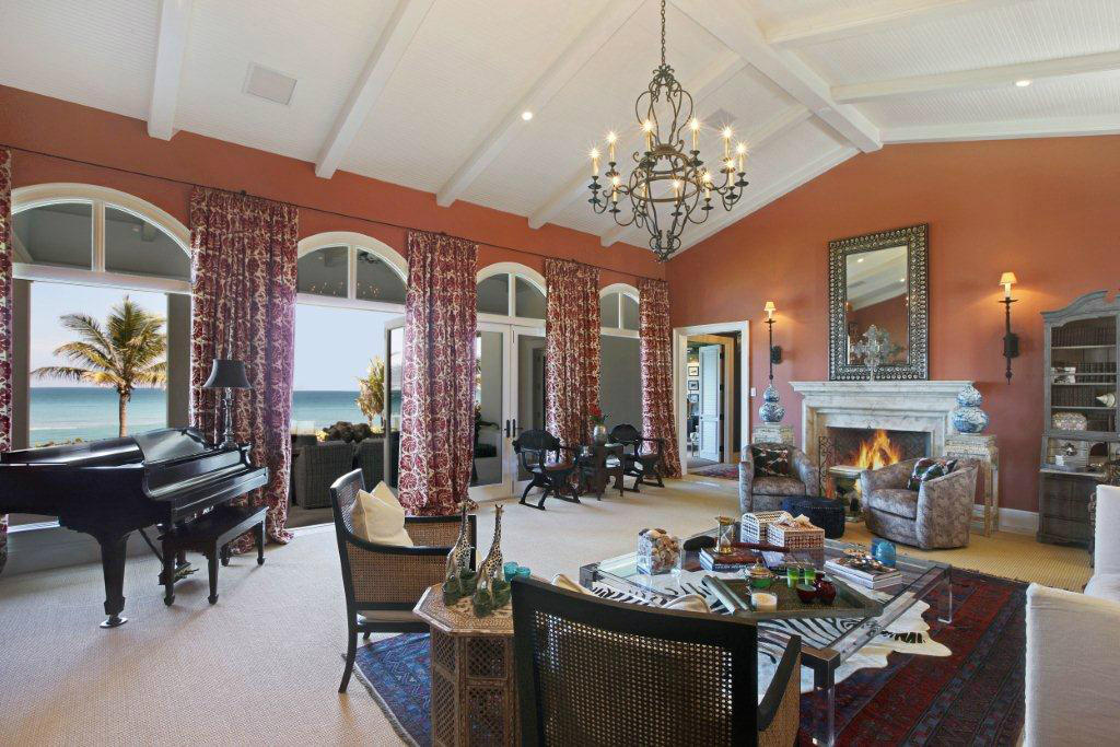 239 South Beach Road Hobe Sound, FL 33455 - Photo 8 of 26 Fireplace and Living 10