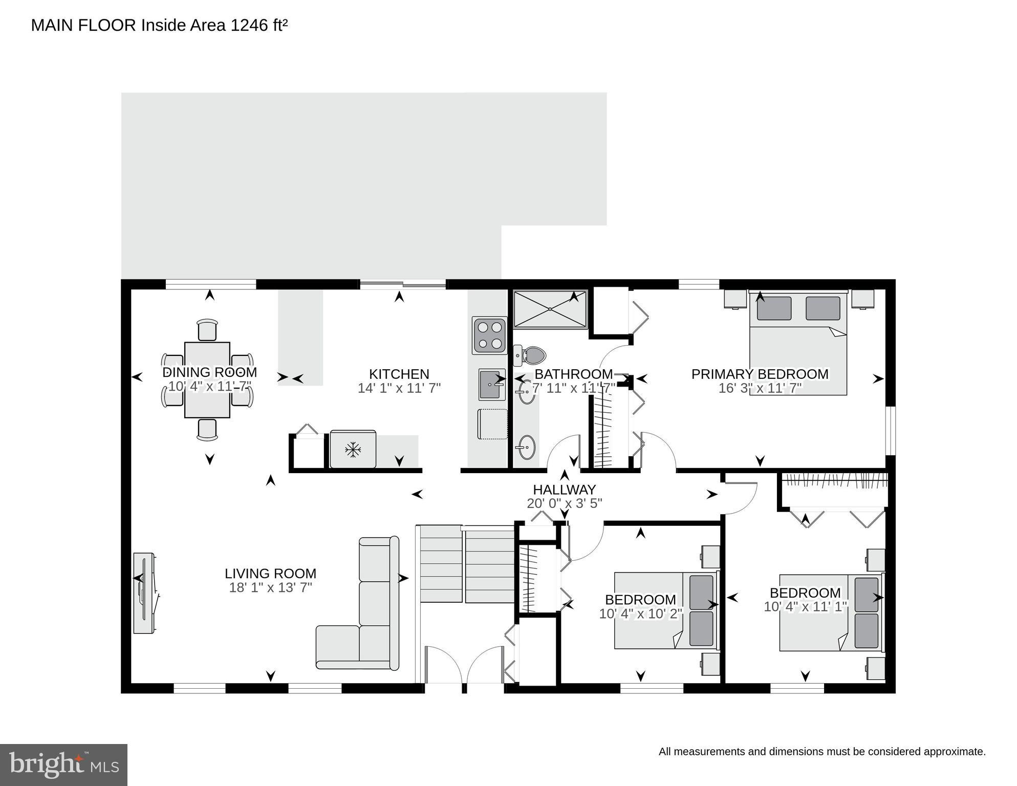 8922 Applecross Lane Springfield, VA 22153 - Photo 24 of 25 Main Level Floor Plan