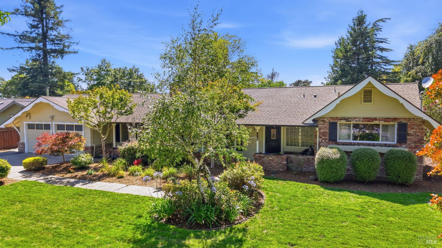 373 Piezzi Road Santa Rosa, CA 95401 - Photo 3 of 55 a front view of a house with garden