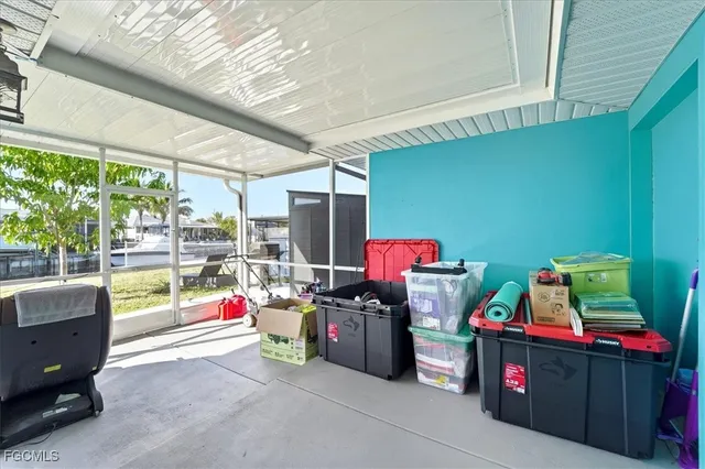a store room with storage and utility
