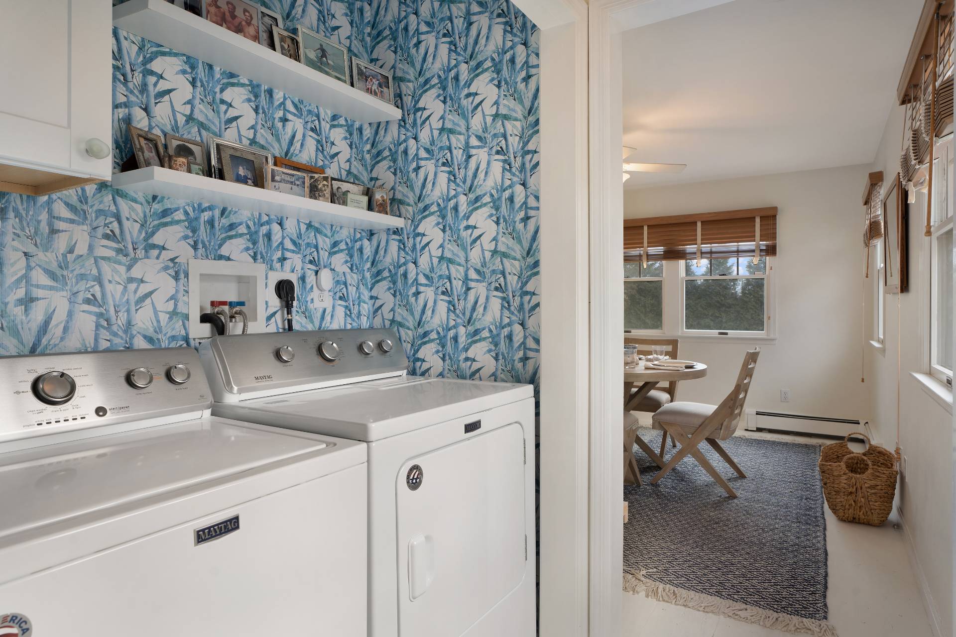 32 Hallock Road East Quogue, NY 11942 - Photo 7 of 24 a utility room with dryer and washer